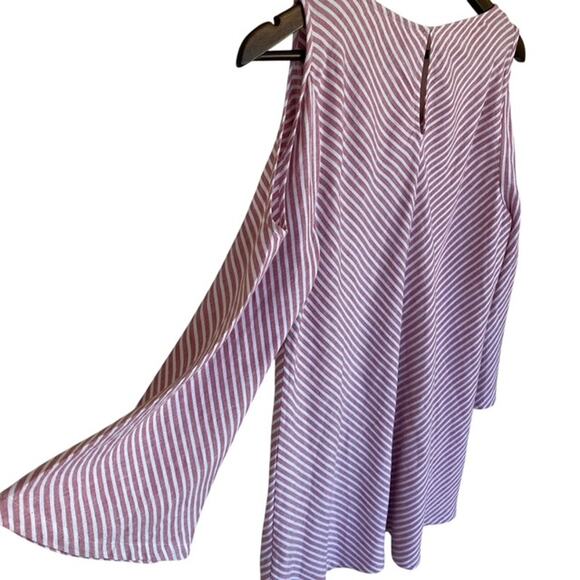 Soft Surroundings Large Landfall Tunic Top Red White Stripe NWT Medium - Picture 3 of 5